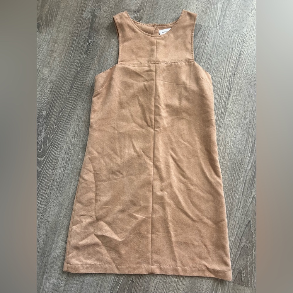 Waverly Grey Camel suade dress size small